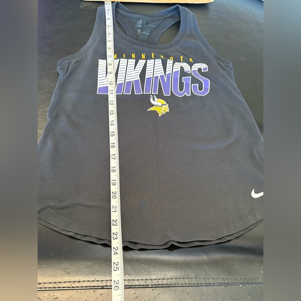 Nike NFL Minnesota Vikings Black Tank Top size Small EUC - Picture 8 of 10